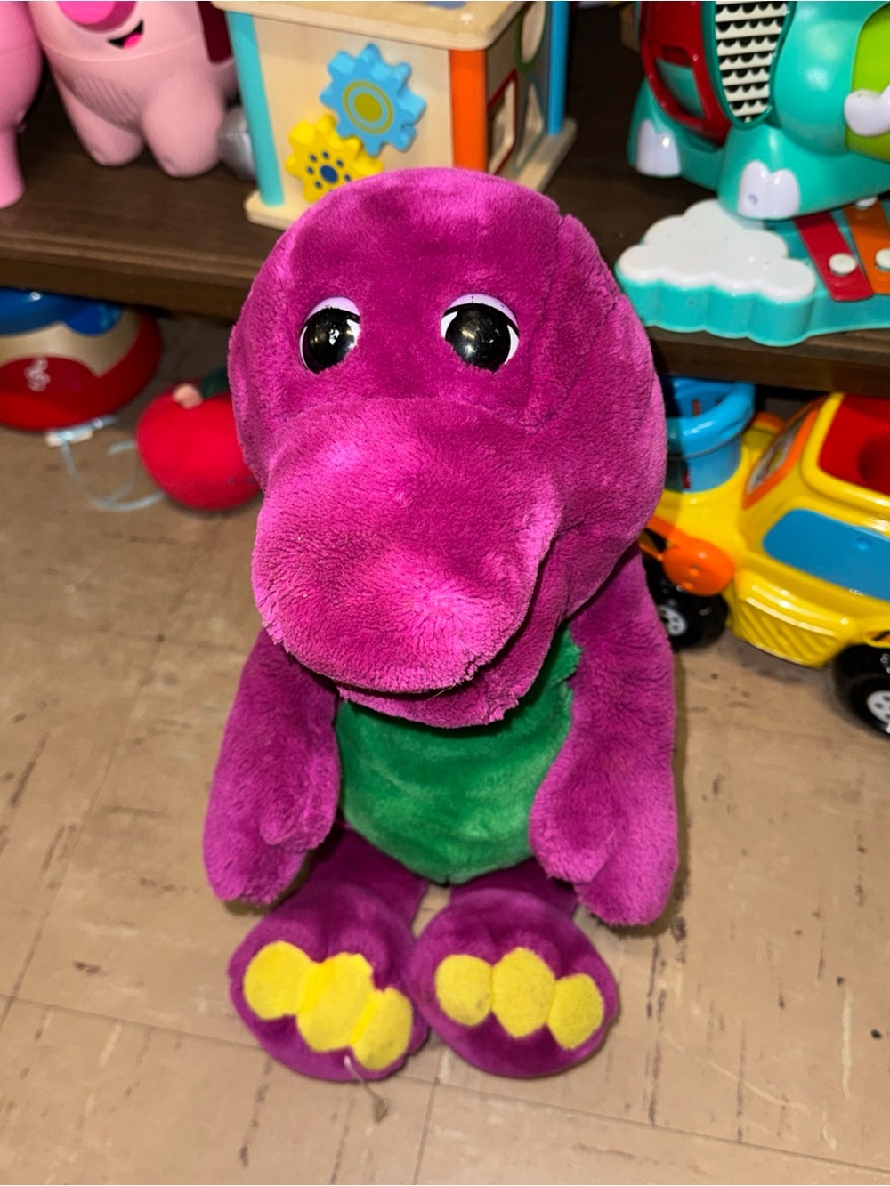 Purple Plush Dinosaur Toy - Kids Stuffed Animal